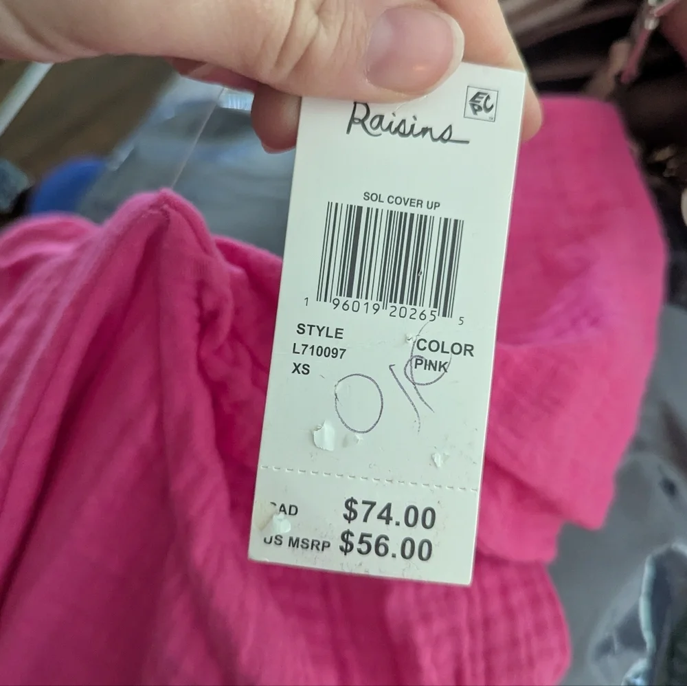 Raisins Juniors' Sol Ruffled Hem Cover-Up Dress #F6 - Picture 2 of 5